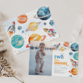 Foto Twee de Maan Raket Uitnodiging