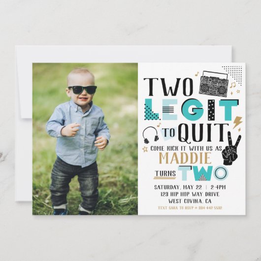 Foto Twee Legit om de tweede uitnodiging op te zeg (Voorkant)