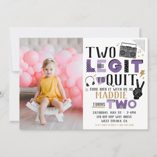 Foto Twee Legit om de tweede uitnodiging op te zeg (Voorkant)