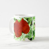 Foto twee Oriental Poppies Flower Koffiemok (Voorkant links)