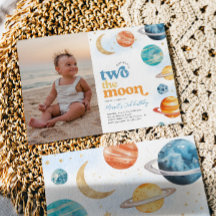 Foto Twee van de Moon Party uitnodiging