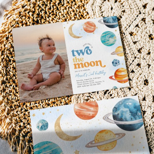 Foto Twee van de Moon Party uitnodiging