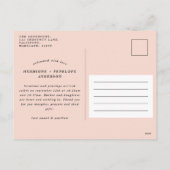 Foto tweeling moderne typografische geboorte feestdagenkaart (Achterkant)