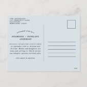 Foto tweeling moderne typografische geboorte feestdagenkaart (Achterkant)