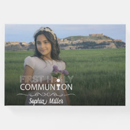 Foto Typografie First Heilige Communie - Guest Boo Gastenboek