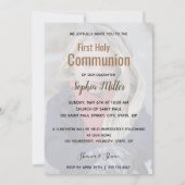 Foto Typografie First Heilige Communie - Uitnodigi Kaart (Achterkant)