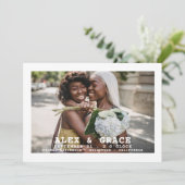 Foto Typografie Simple Gay Save the Date Wedding (Staand voorkant)