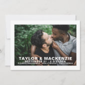 Foto Typografie Simple Gay Save the Date Wedding (Voorkant)