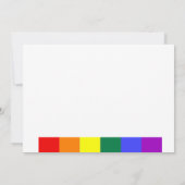 Foto Typografie Simple Gay Save the Date Wedding (Achterkant)