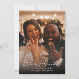 Foto Typografie Weddenschap Elegant V Kaart