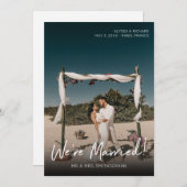 Foto Typografie Weddenschap Verticaal Kaart (Voorkant / Achterkant)