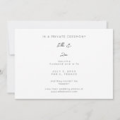 Foto Typografie Wedding Announcement Mr & Mrs - H Kaart (Achterkant)