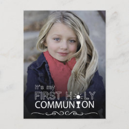 Foto Typografische Communie - Briefkaart Uitnodigi