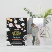 Foto Uit deze wereld verjaardag Verjaardag Kaart (Staand voorkant)