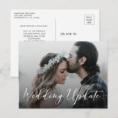 Foto Uitgestelde aankondiging huwelijk Briefkaart (Voorkant / Achterkant)