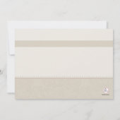 Foto-uitnodiging op voorjaarsbasis kaart (Achterkant)