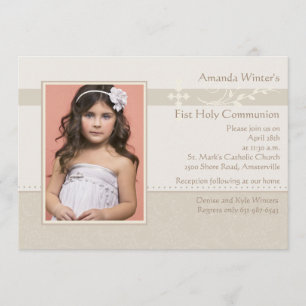 Foto-uitnodiging op voorjaarsbasis kaart