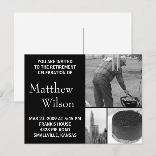  foto Uitnodiging PARTIJ (Voorkant / Achterkant)