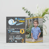 foto uitnodiging politie verjaardag (Staand voorkant)