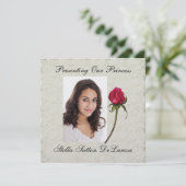 Foto Uitnodiging - Prinses, Trouwen, Cotillion (Staand voorkant)