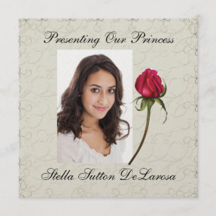 Foto Uitnodiging - Prinses, Trouwen, Cotillion