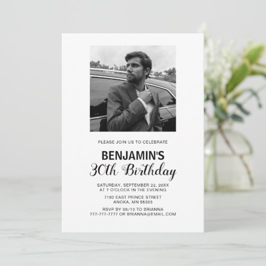 Foto: uitnodiging van afgelopen dag (Staand voorkant)