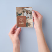 foto - uitnodiging voor terracotta , met begroting flyer (Hand)