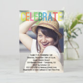 Foto-uitnodigingen van Birthday Party Kaart (Staand voorkant)