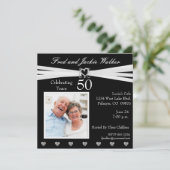 Foto uitnodigingen voor jubileumfeest enig jaar (Staand voorkant)