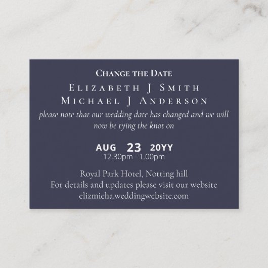 FOTO Uitstel nieuwe datum incl. ENVL. Advieskaart (Voorkant)