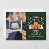 Foto Ultrasound Kerstmis Zwangerschap aankondiging (Voorkant)