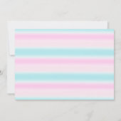 Foto Unicorn Rainbow Birthday Uitnodiging (Achterkant)