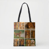 Foto uniek, speciaal gepersonaliseerd 9 foto tote bag (Voorkant)