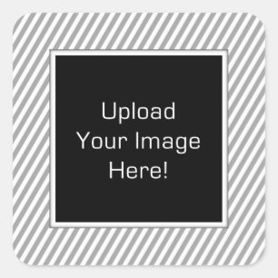 Foto Upload Grey Stripe Lijst Stickers