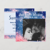 *~* Foto Upload Hemelsterren Sla de Datum Op Save The Date (Voorkant / Achterkant)