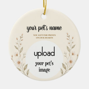 Foto-upload huisdier-herdenkingssieraad – Pootafdr Keramisch Ornament