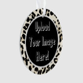 Foto Upload Leopard Print Lijst Ornament (voorkant)