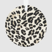 Foto Upload Leopard Print Lijst Ornament (achterkant)