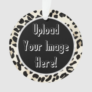 Foto Upload Leopard Print Lijst Ornament