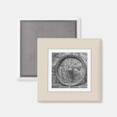  foto uploaden beige magneet (Voorkant / Achterkant)