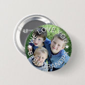 Foto uploaden - beste opa ronde button 5,7 cm (Voorkant /achterkant)