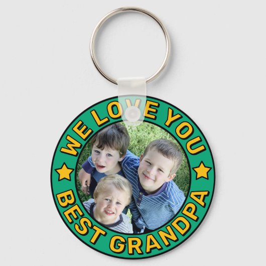 Foto uploaden - beste opa sleutelhanger (Voorkant)