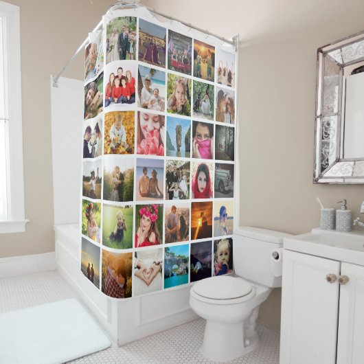 Foto uploaden douchegordijn (In situ)