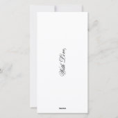 Foto uploaden in Tekst Zwart-wit Kerstmis Feestdagenkaart (Achterkant)