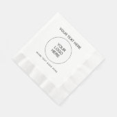 Foto uploaden Logo Text Coined Luncheon White Pape Servet (Hoek)