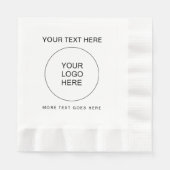 Foto uploaden Logo Text Coined Luncheon White Pape Servet (Voorkant)