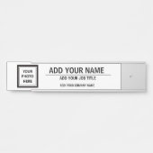 Foto uploaden Naam toevoegen - Functie en bedrijfs Deurbordje (Voorkant)