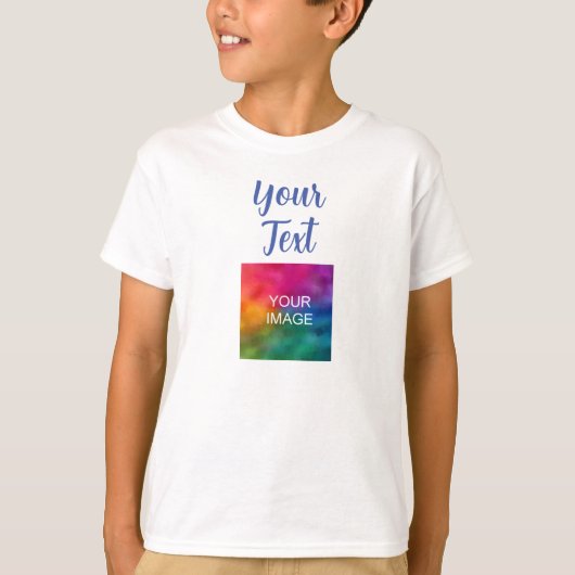 Foto uploaden Tekst toevoegen Handgeschreven Scrip T-shirt (Voorkant)