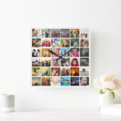 Foto uploaden vierkante klok (Huis)