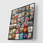 Foto uploaden vierkante klok (Hoek)